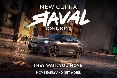 The future is electric. The New CUPRA Raval is coming – fully electric, bold, dynamic, unstoppable.